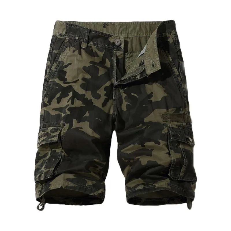 Men's Camo Multi-Pocket Cargo Shorts 12676289Y sold by Manly