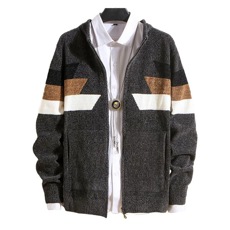 Men's Casual Stand Collar Zipper Long Sleeve Knitted Cardigan 39682678M sold by Manly product image thumbnail 5