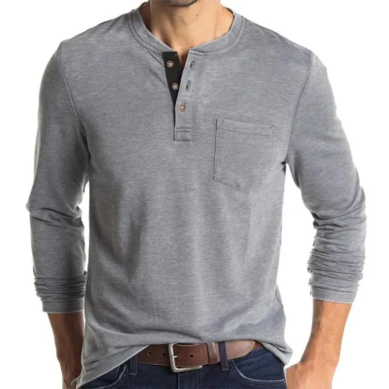 Men's Casual Long Sleeve Crew Neck Basic T-Shirt 05246610M sold by Manly
