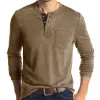 Men's Casual Long Sleeve Crew Neck Basic T-Shirt 05246610M sold by Manly
