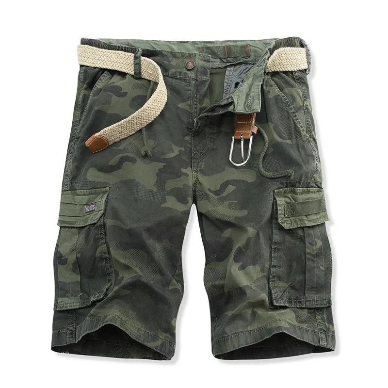 Men's Camouflage Loose Straight Cargo Shorts 29927104Y sold by Manly