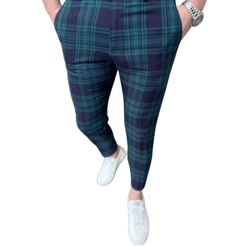 Men's Casual Plaid Suit Pants 77856933Y sold by Manly