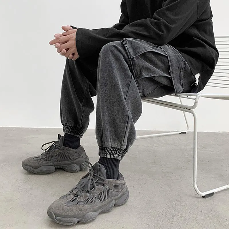 Men's Fashion Loose Multi-pocket Casual Cargo Denim Pants 96981048Z sold by Manly product image thumbnail 4