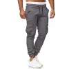 Men's Multi-Pocket Drawstring Belt Pants 74865786X sold by Manly