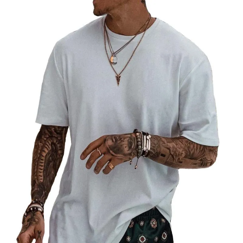 Men's Retro Casual Round Neck Short Sleeve T-Shirt 13859256TO sold by Manly