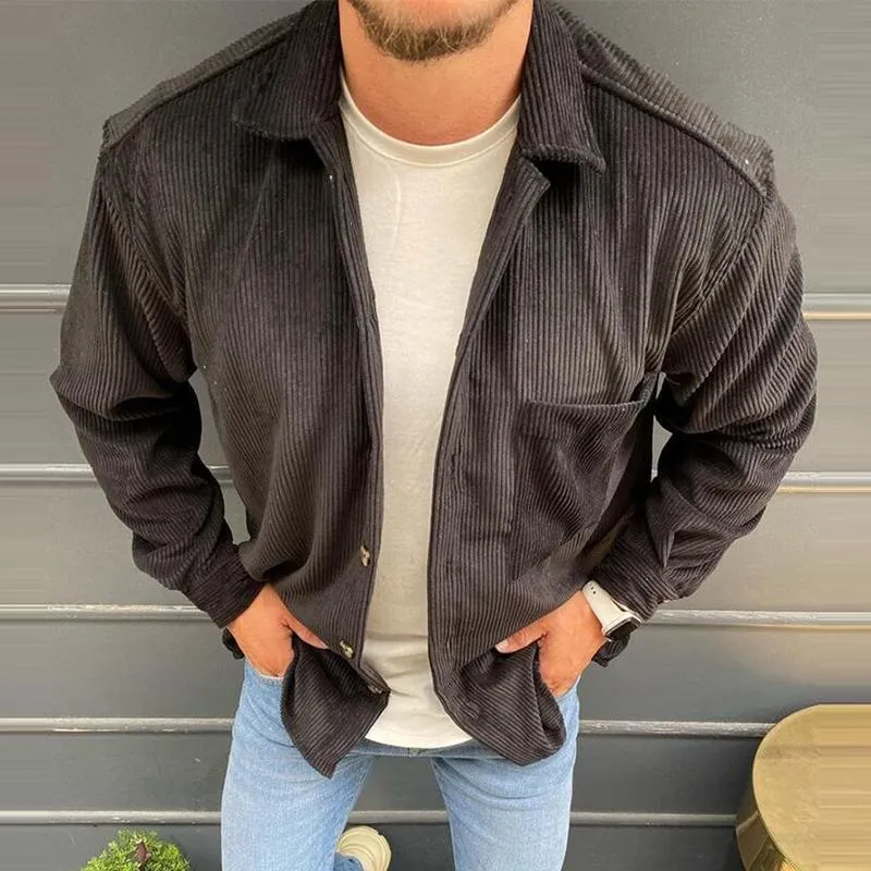 Men's Casual Vintage Striped Pocket Shirt 91608561TO sold by Manly product image thumbnail 4