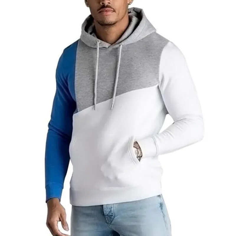 Men's Contrasting Color Casual Stretch Hoodie 38637585X sold by Manly product image thumbnail 2