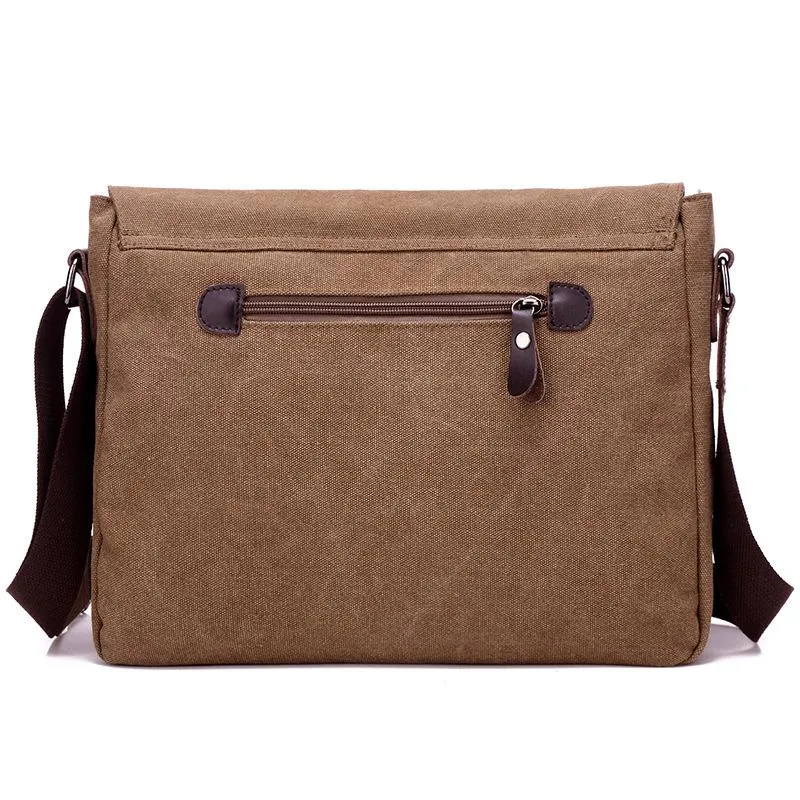 Men's Shoulder Canvas Briefcase 49537202Q sold by Manly product image thumbnail 5