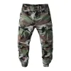 Men's Casual Multi-Pocket Loose Cotton Camouflage Cargo Pants 54985145M sold by Manly