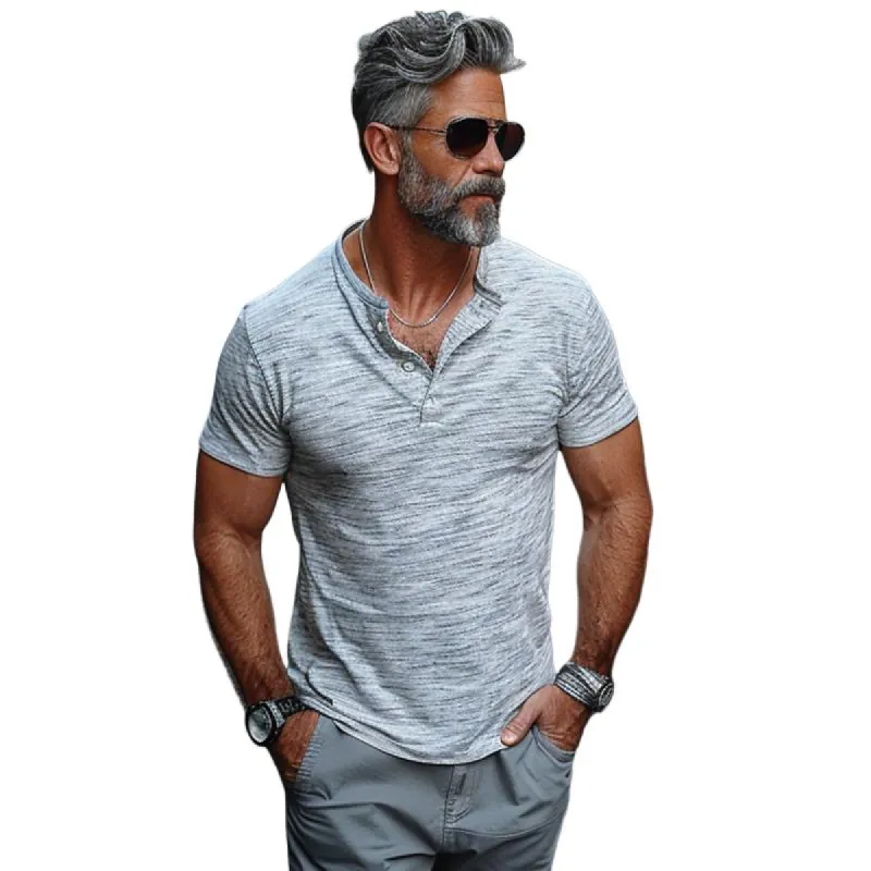 Men's Cotton Blend Crew Neck Short Sleeve T-Shirt 15286560X sold by Manly