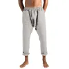Men's Linen Pocket Patchwork Casual Trousers 13808236TO sold by Manly