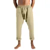 Men's Linen Pocket Patchwork Casual Trousers 13808236TO sold by Manly