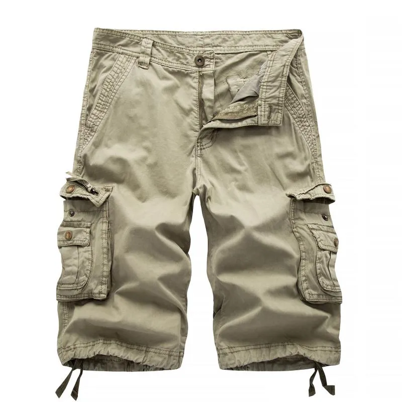 Men's Casual Outdoor Multi-pocket Loose Cargo Shorts 68142090M sold by Manly product image thumbnail 3