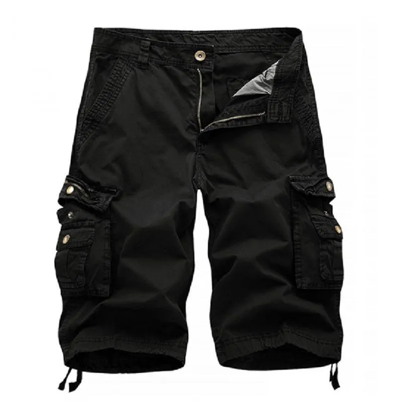 Men's Casual Outdoor Multi-pocket Loose Cargo Shorts 68142090M sold by Manly product image thumbnail 4