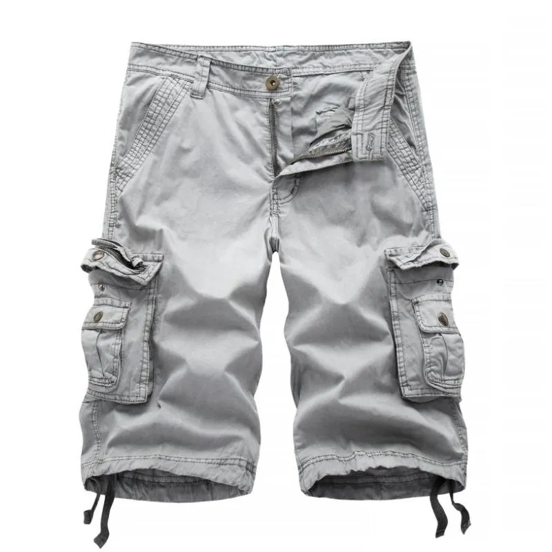 Men's Casual Outdoor Multi-pocket Loose Cargo Shorts 68142090M sold by Manly