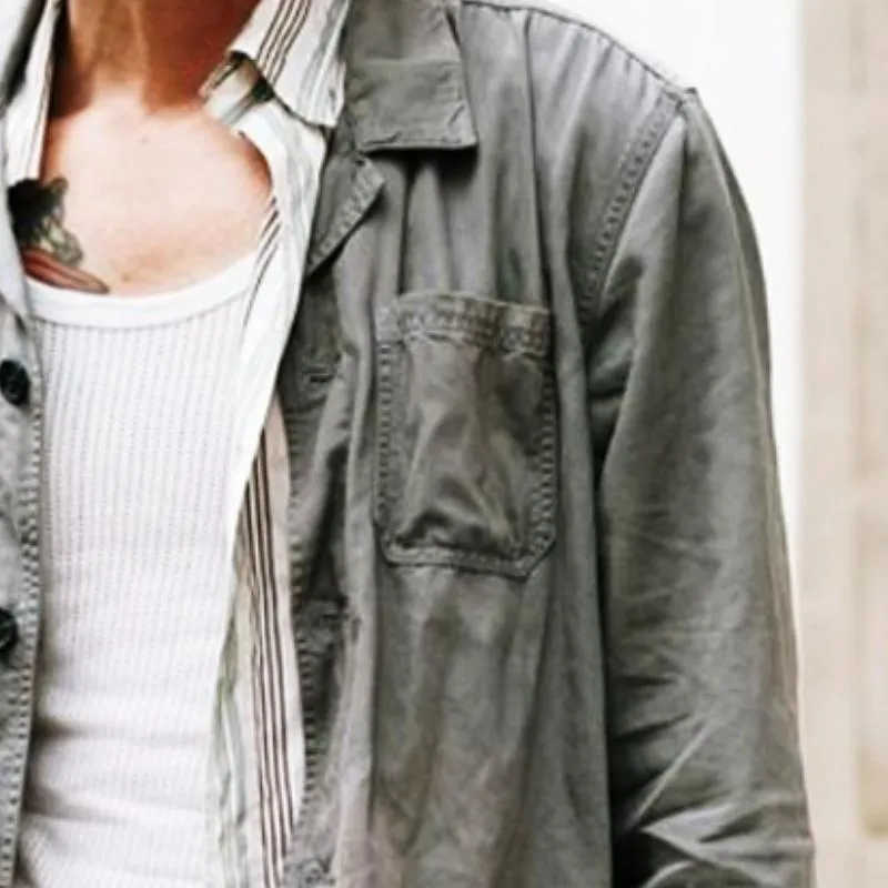 Men's Casual Vintage Street Pocket Jacket 43430442TO sold by Manly product image thumbnail 3