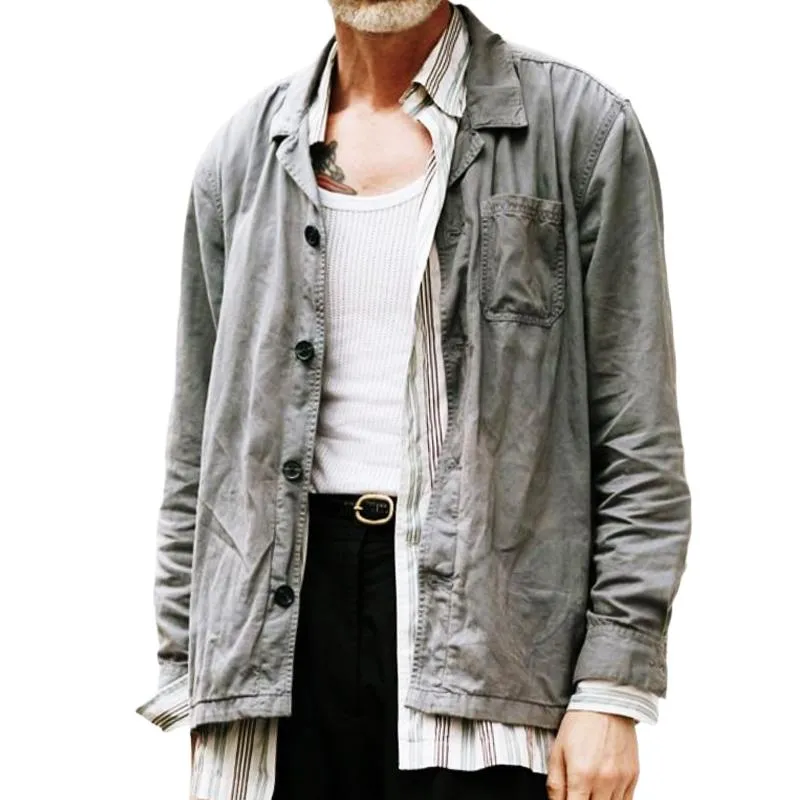 Men's Casual Vintage Street Pocket Jacket 43430442TO sold by Manly