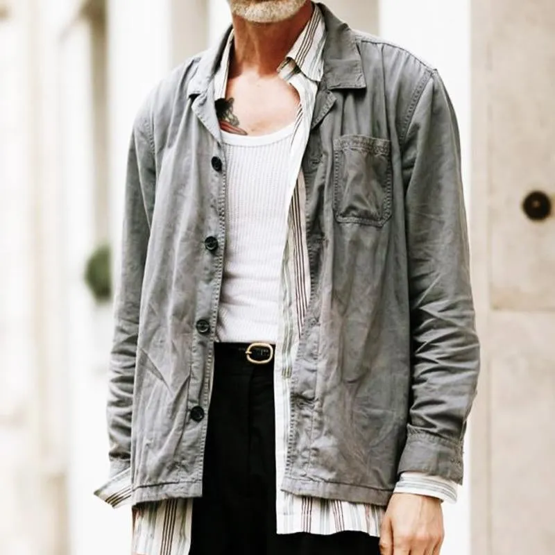 Men's Casual Vintage Street Pocket Jacket 43430442TO sold by Manly product image thumbnail 2