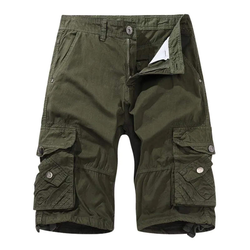 Men's Casual Cotton Multi-Pocket Outdoor Cargo Shorts 63321274M sold by Manly