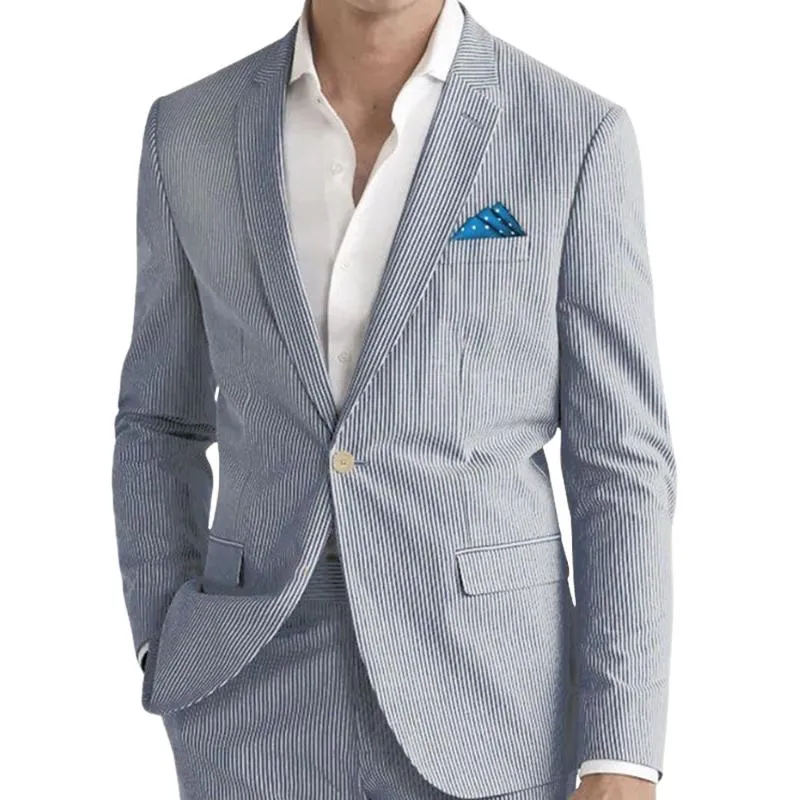 Men's Simple Striped Single Breasted Blazer 53576381X sold by Manly product image thumbnail 4