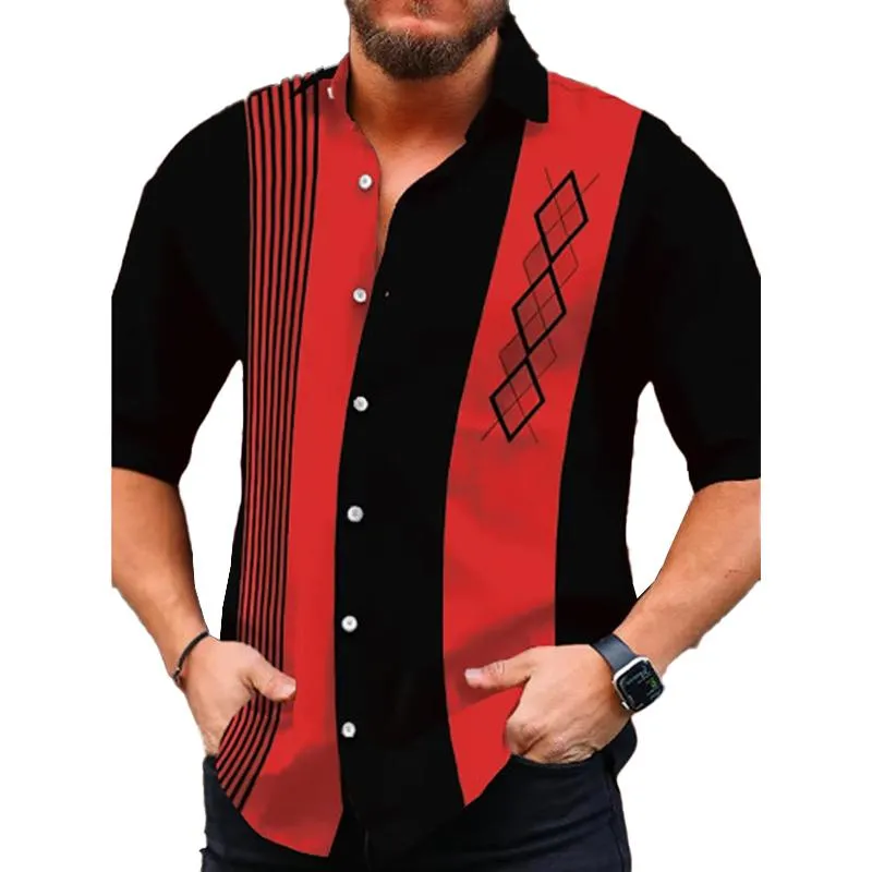 Men's Geometric Print Short Sleeve Shirt 68540714X sold by Manly product image thumbnail 4