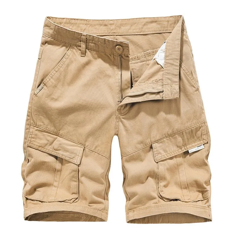 Men's Casual Cotton Washed Multi-Pocket Cargo Shorts 34663638M sold by Manly product image thumbnail 3