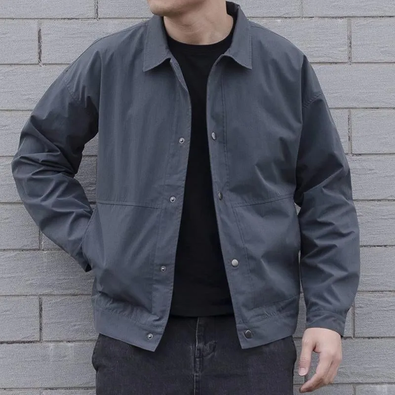 Men's Casual Thin Lapel Collar Solid Color Single Breasted Jacket 93007862M sold by Manly product image thumbnail 4