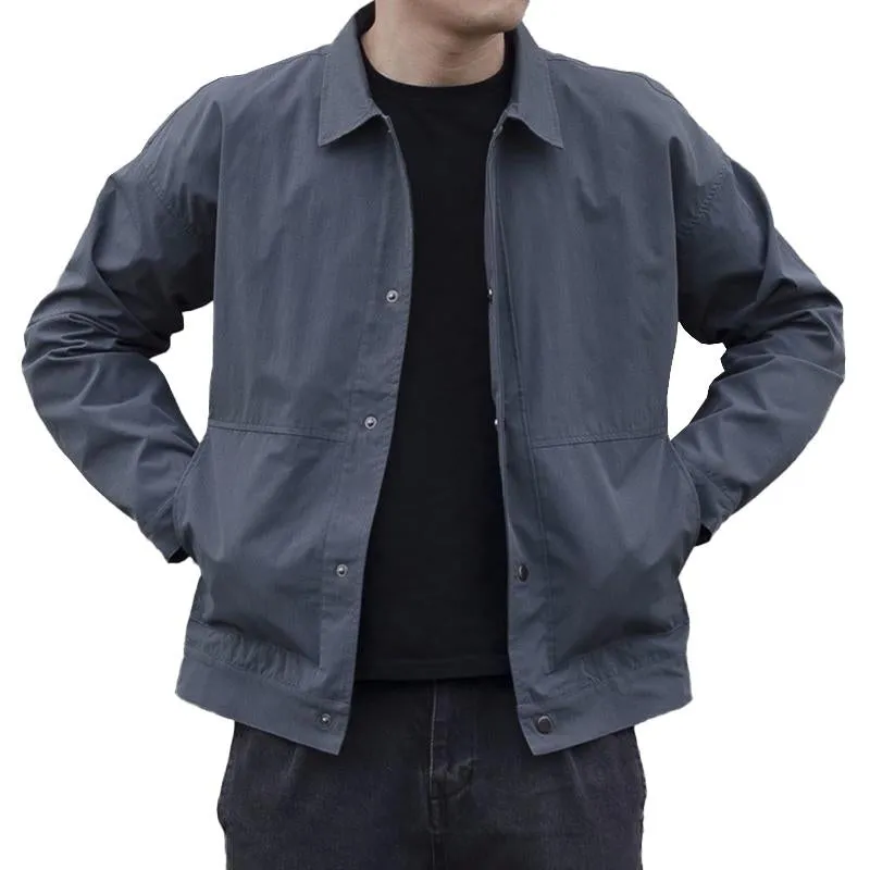 Men's Casual Thin Lapel Collar Solid Color Single Breasted Jacket 93007862M sold by Manly product image thumbnail 2