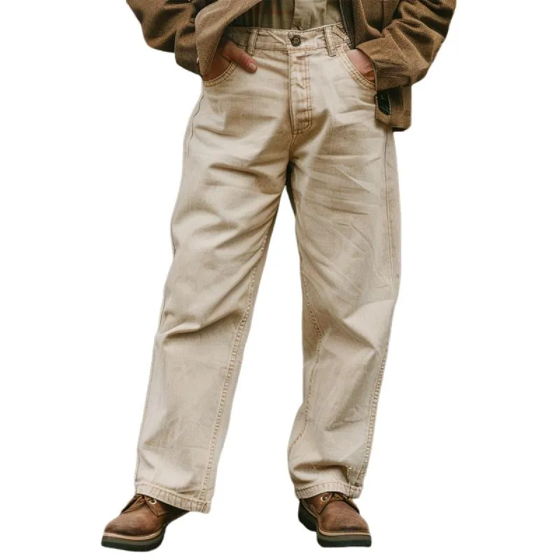 Men's Solid Color Casual Straight Pants 15245748X sold by Manly