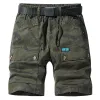 Men's Camouflage Loose Multi-Pocket Cargo Shorts (Belt Not Included) 99804184Y sold by Manly