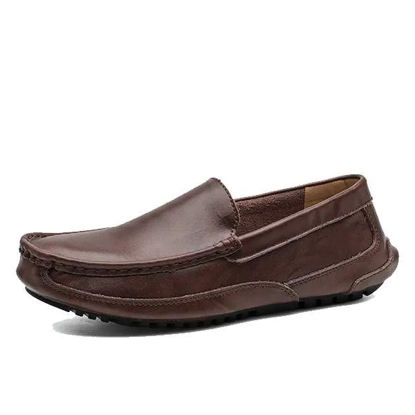 MEN'S SLIP-ON LEATHER LOAFERS 51327379 sold by Manly