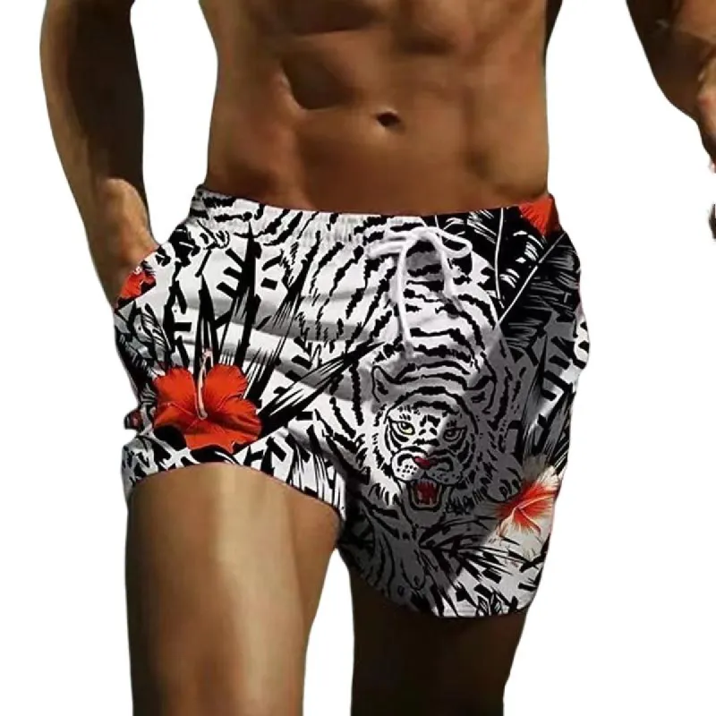 Men's Sports Hawaiian Print Board Shorts 80145568X sold by Manly
