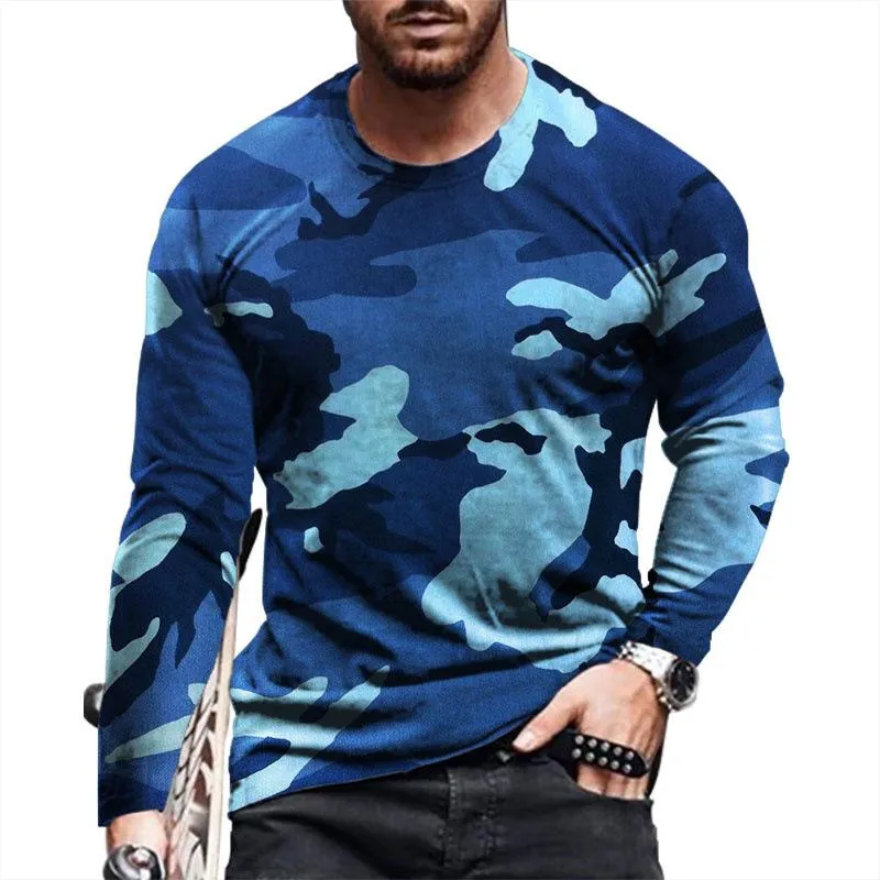 Men's Retro Camouflage Round Neck Short Sleeve T-Shirt 01481364X sold by Manly product image thumbnail 5