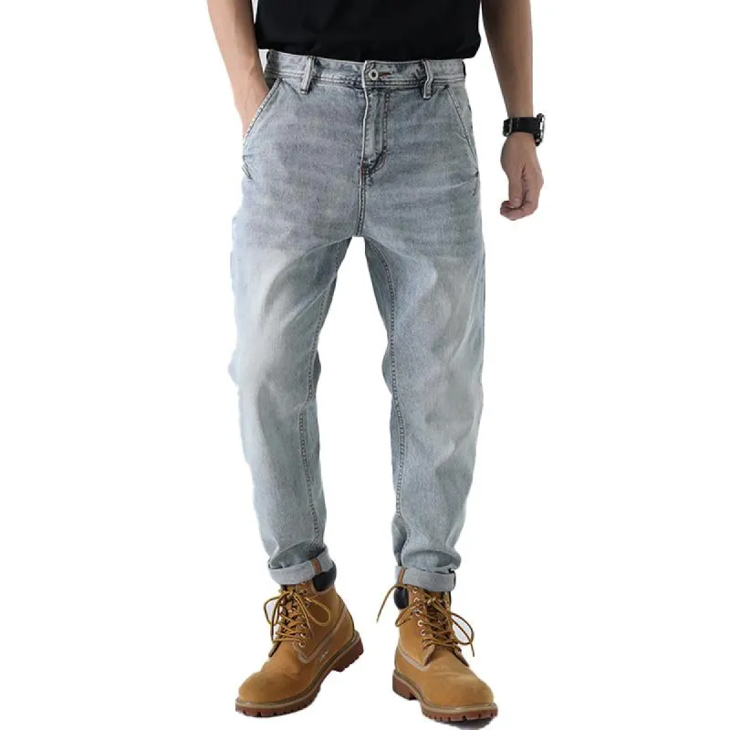 Men's Vintage Solid Stretch Straight Jeans 20991822Y sold by Manly
