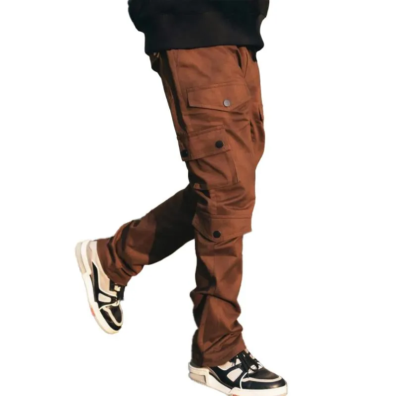 Men's Casual Breathable Multi-pocket Cargo Pants 60054162M sold by Manly