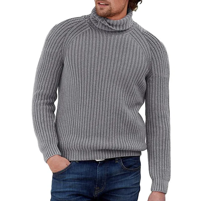 Men's Solid Color Long Sleeve Turtleneck Sweater 26644030X sold by Manly