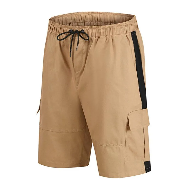 Men's Colorblock Drawstring Elastic Waist Straight Casual Shorts 76494343Z sold by Manly