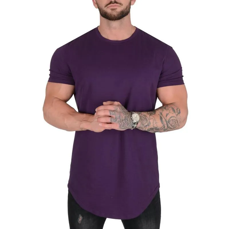 Men's Solid Color Loose Round Neck Short Sleeve T-Shirt 45316034X sold by Manly product image thumbnail 5