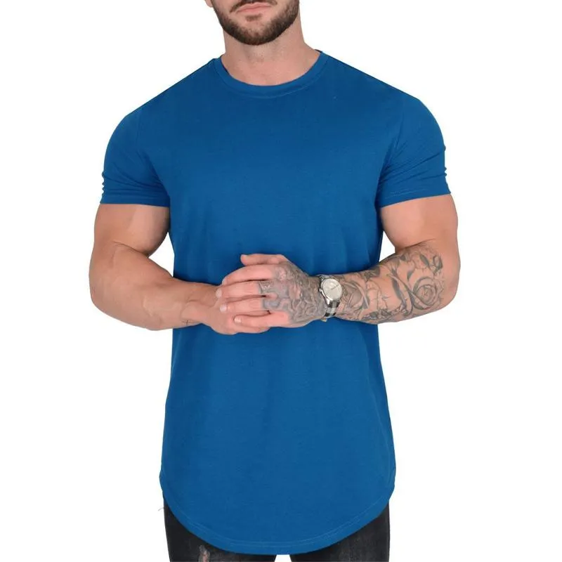 Men's Solid Color Loose Round Neck Short Sleeve T-Shirt 45316034X sold by Manly product image thumbnail 4