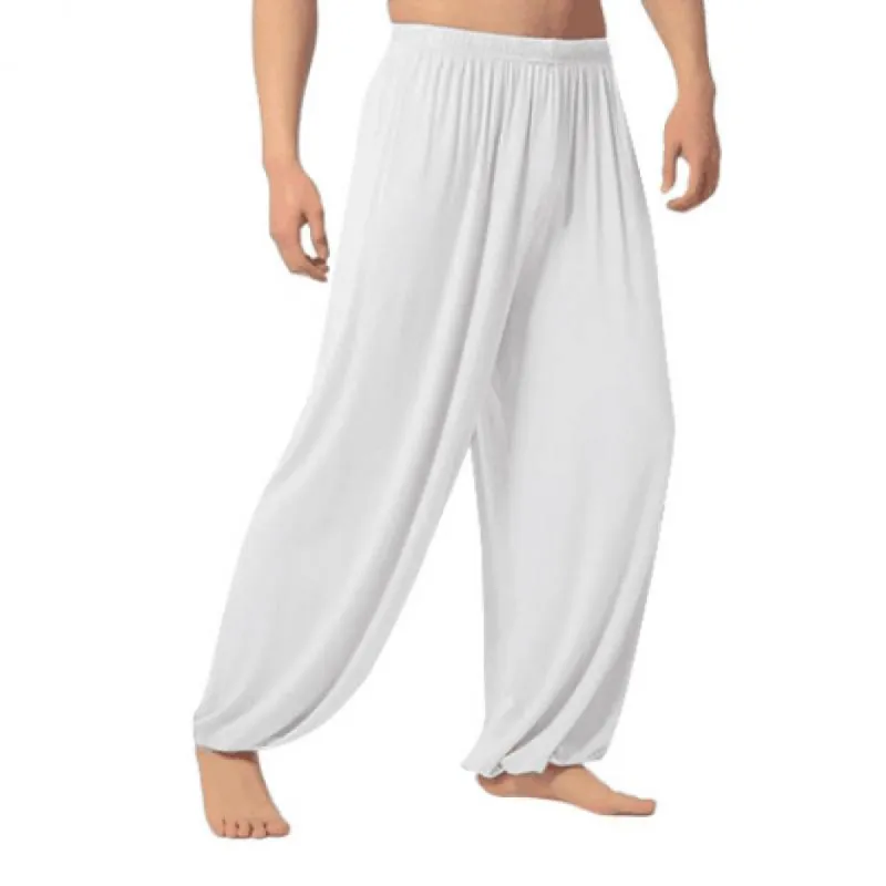 Men's Solid Loose Elastic Waist Casual Trousers 29766930Z sold by Manly
