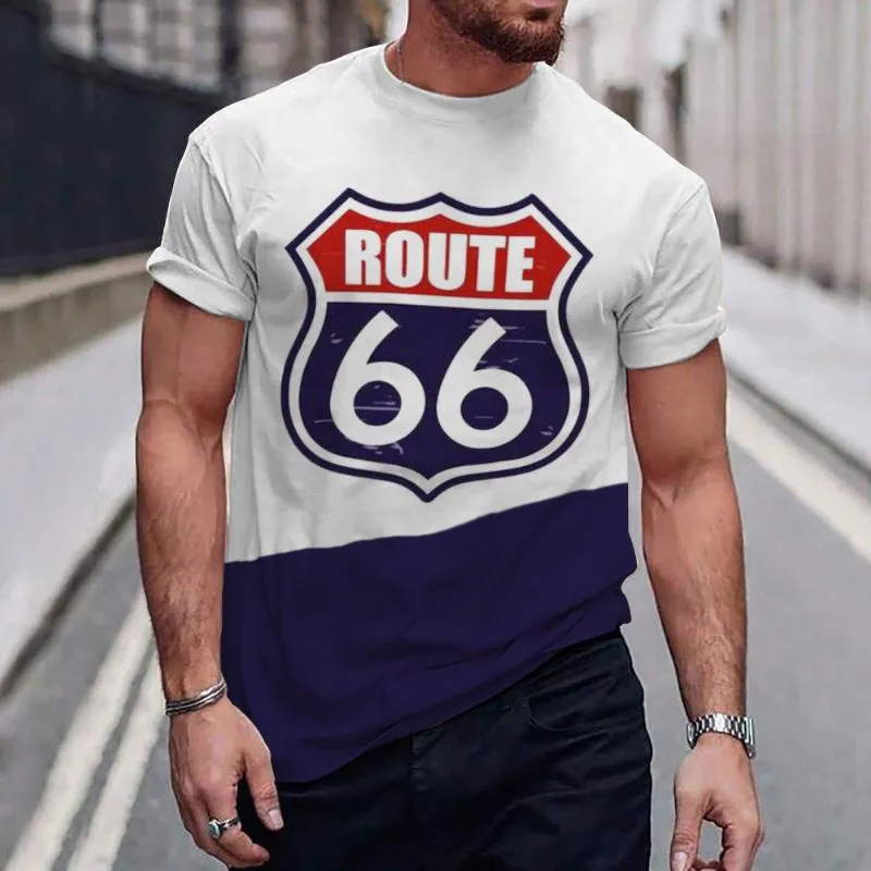 Men's Casual Route 66 Short Sleeve T-Shirt 13950486TO sold by Manly product image thumbnail 2