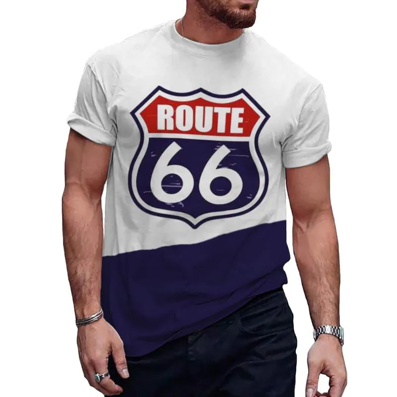 Men's Casual Route 66 Short Sleeve T-Shirt 13950486TO sold by Manly