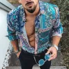 Men's Casual Vintage Long Sleeve Shirt 06295756TO sold by Manly