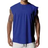 Men's Solid Loose Sleeveless Sports Fitness Tank Top 03482386Z sold by Manly