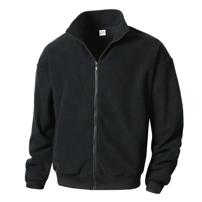 Men's Polar Fleece Long Sleeve Stand Collar Jacket 47977443X sold by Manly