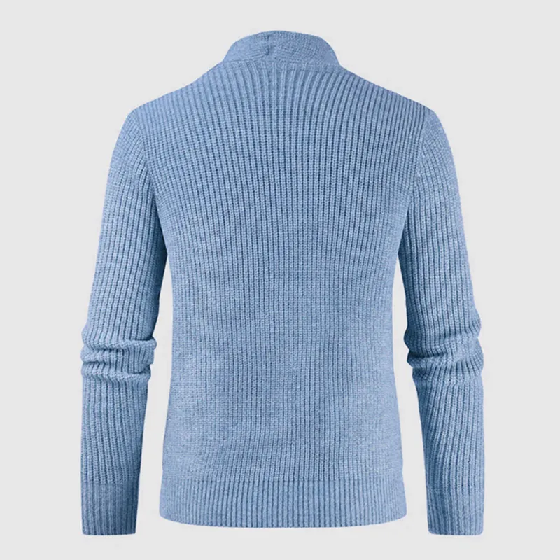 Men's Solid Lapel Single Breasted Casual Knit Cardigan 85899995Z sold by Manly product image thumbnail 5