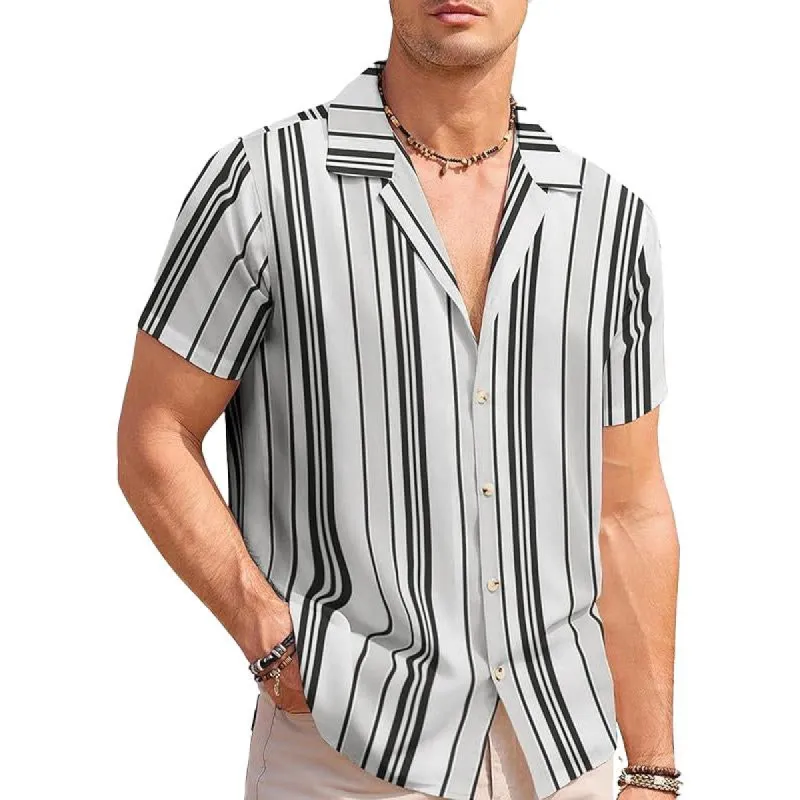 Men's Vertical Stripe Slim Button-Down Shirt 06755680X sold by Manly