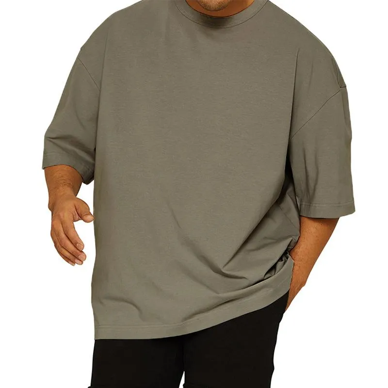 Men's Solid Color Loose Sports Fitness T-shirt 27367532Z sold by Manly product image thumbnail 2