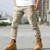Men's Casual Multi-Pocket Cargo Pants 64232248Y sold by Manly