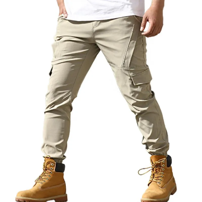 Men's Casual Multi-Pocket Cargo Pants 64232248Y sold by Manly